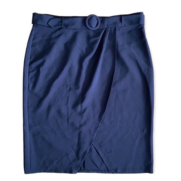 ASOS Curve Dresses & Skirts - ASOS Curve Navy Classic Wrap Skirt NWT 18